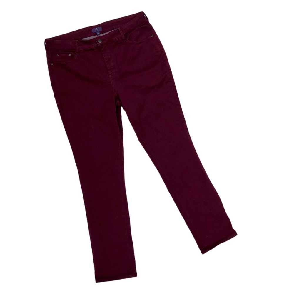 Not Your Daughters Jeans Maroon Legging Pants
